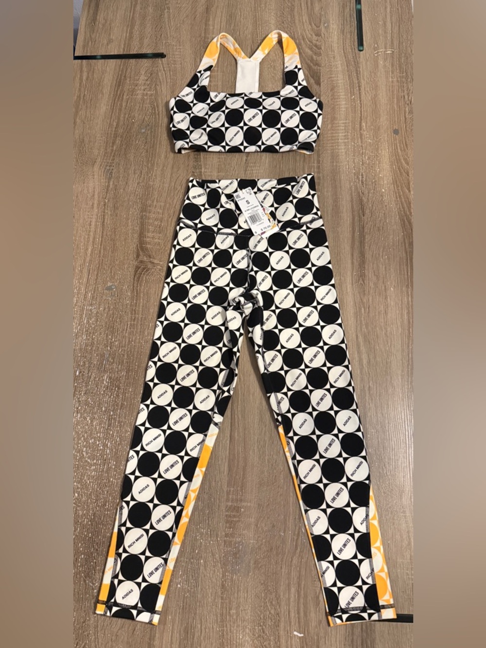 adidas x Rich Minsi Love Unites sports bra and leggings set